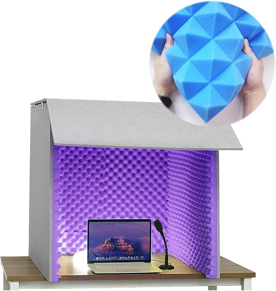 Recording Booth Portable Soundproof Box Booth Portable Foldable Recording Vocal Booth Studio Equipment Vocal Booth - Recording Booth For Home Studio Music Bedroom Vocal Booth Soundproof
