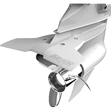STINGRAY HYDROFOILS - Classic 2 Junior Hydrofoil (White) for 9.9-40 HP - Hydrofoil Stabilizer for Outboard/Sterndrive Motors - Made in the USA