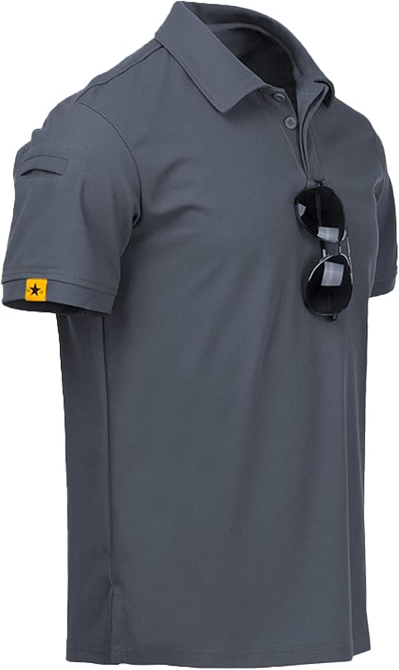 ZITY Mens Polo Shirt Short Sleeve Moisture Wicking Athletic Golf Polos