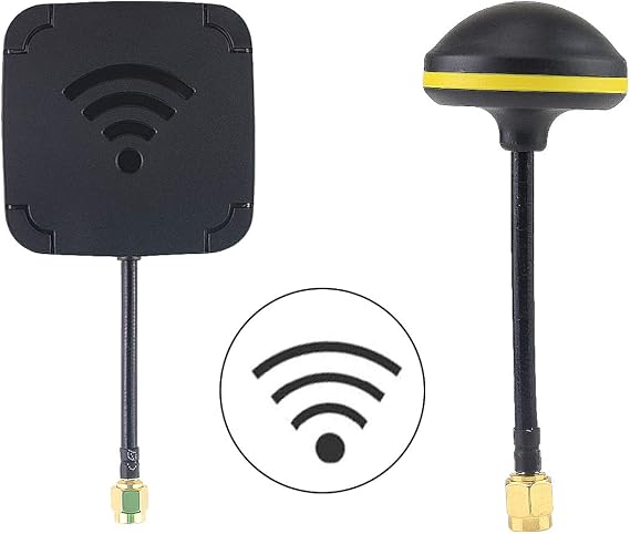 RC FPV Receiver Parts Combo 5.8G 14DBI High Gain Flat Panel & Mushroom FPV Antenna for EV800D FPV Goggles Receiver RC Drones Quadcopter