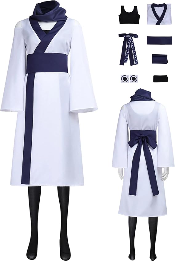JJK Ryomen Sukuna Cosplay Costume Adult Women Anime Halloween Robe Belt Scarf Socks Accessories Suits