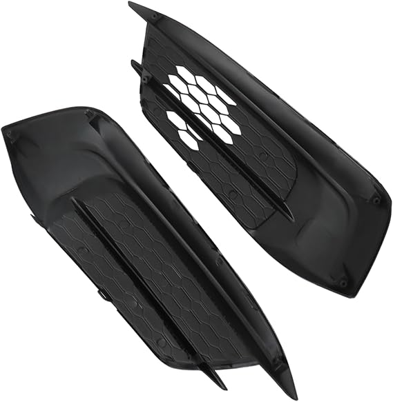Silscvtt Fog Light Cover Assembly Replacement for Honda Civic 2016-2018 | 1 Pair, Front Bumper Covers, Left and Right Side, Compatible with 71103-TBA-A00