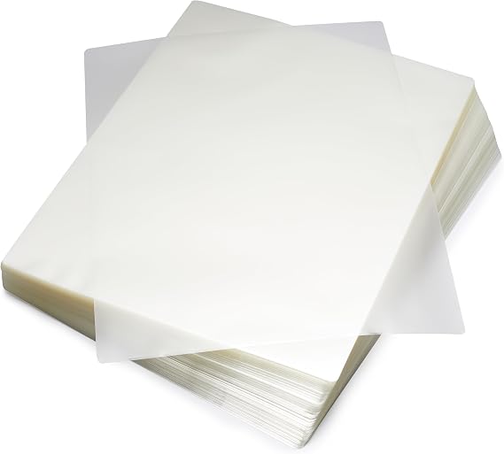 Amazon Basics Clear Thermal Laminating Sheets for Documents and Photos, 9 x 11.5-Inch, 2.8 mil, 200-Pack