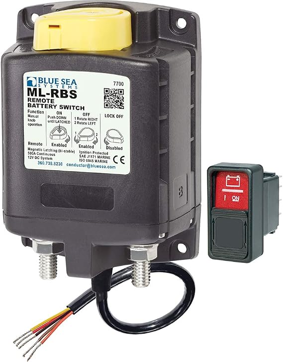 Blue Sea Systems ML-RBS Remote Battery Switch, 12V, 500A