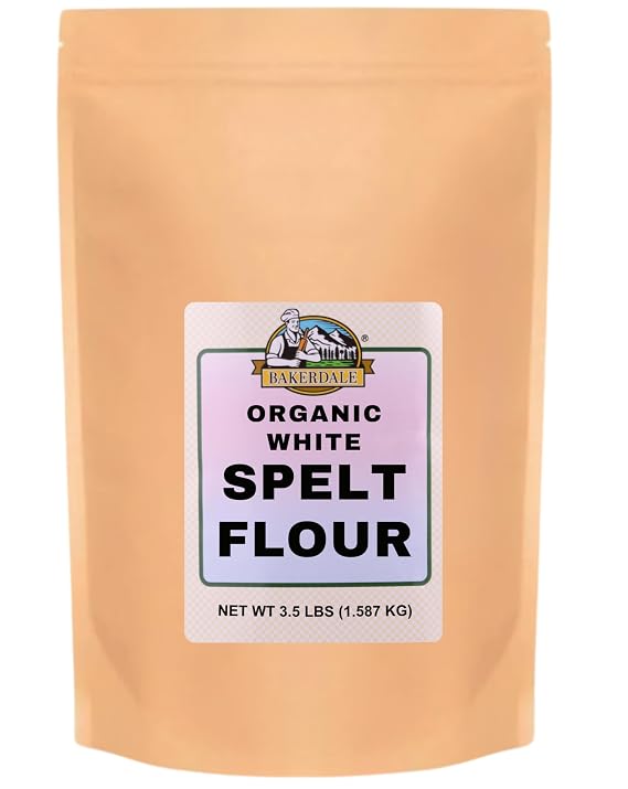 Bakerdale White Spelt Flour, 3.5 Pounds, Kosher Certified