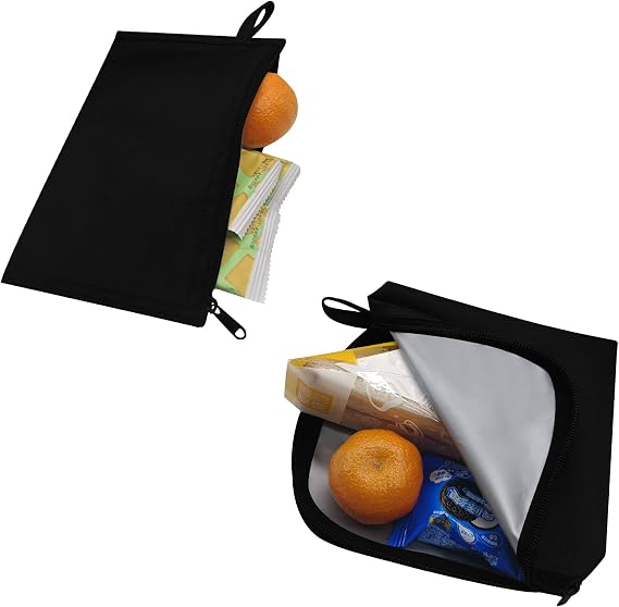Moyad Reusable Sandwich Bags 2 Pack, Zipper Snack Pouch, Mini Lunch Bag