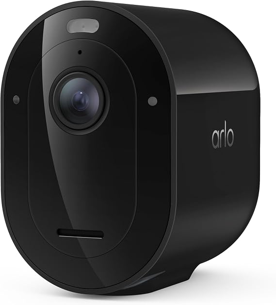 Arlo Pro Security Camera 2K HDR (6th Gen, 2025 Release) - Wireless Outdoor Camera, Rechargeable Removeable Battery, Event Captions, Emergency Response, 1-Month Trial of Secure Plan, 1 Cam, Black