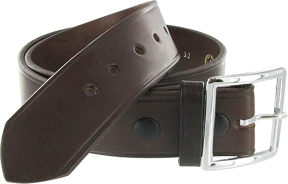 Leather 1.75in. Garrison Leather Belt US Made, Black or Brown