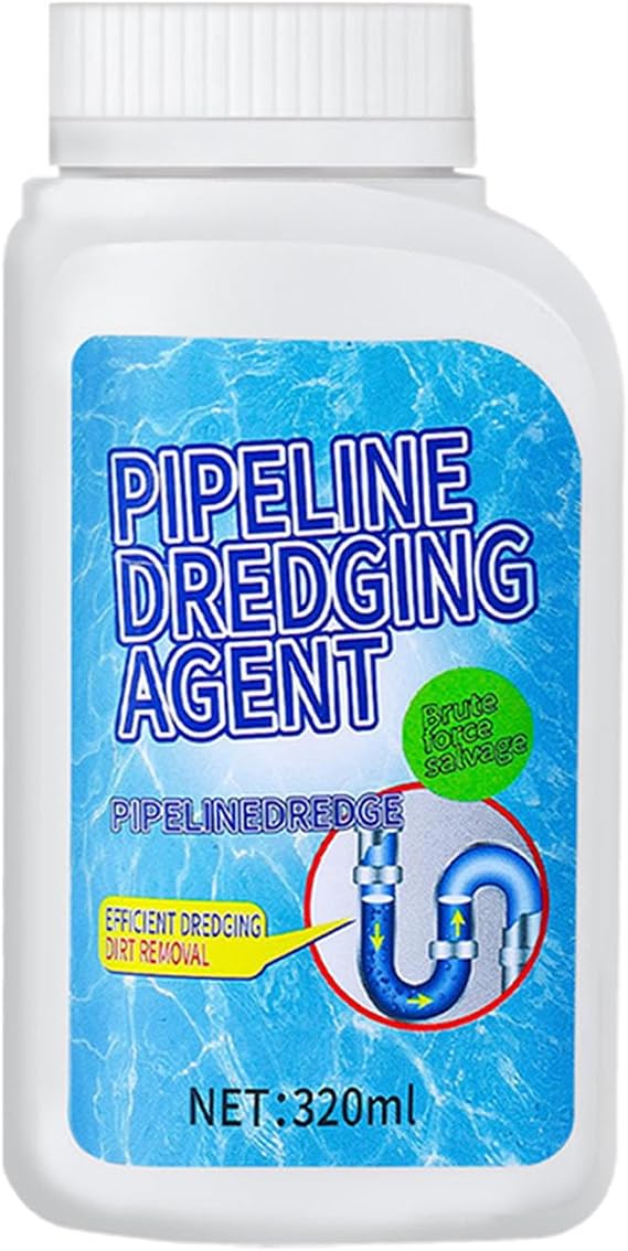 Liapu Drain Clog Remover, Pipeline Dredging Agent, Powerful Quick Cleaning Drain Toilet Cleaner Tool, Unclog Toilet Clog And Kitchen Sink Pipe Unblocker Powder