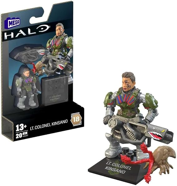 MEGA Halo Building Toy Green Hero Hero Collection for Kids Ages 8 and Up