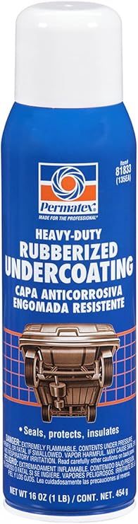 Permatex 81833 Heavy Duty Rubberized Undercoating, 16 oz. net Aerosol Can