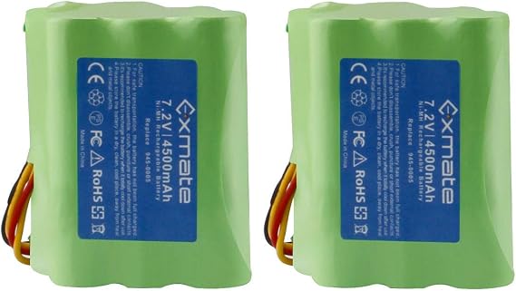Exmate 7.2V 4.5Ah Replacement Battery for Neato XV-11 XV-12 XV-14 XV-15 XV-21 XV-25 XV Essential XV Signature and XV Signature Pro 2 Pack