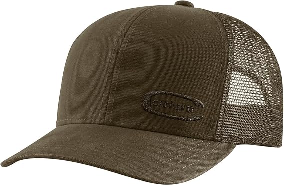 Carhartt Men's Canvas Mesh-Back Embossed Cap