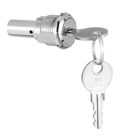 Ciieeo Vending Machine Lock Assembly with Keys Metal Replacement Lock for Gumball and Snack Machines Featuring Stylish Design and Theft Protection