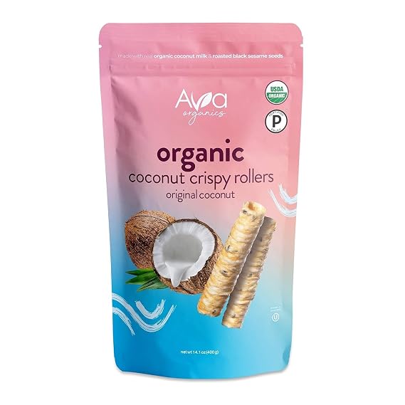 Ava Organic Coconut Crispy Rollers (14.1 Ounce)