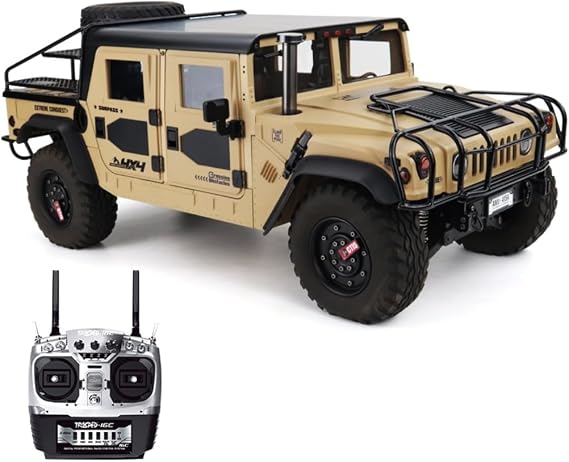 1/10 US GM Hummer H1 Military Truck 4WD Crawler RTR HG-P415A Pickup Pro Desert