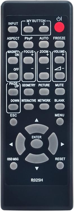 New R025H Replacement Remote Control Compatible with Hitachi Projector