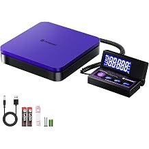 UNIWEIGH Digital Parcel scale 110lbs/0.1oz Accurate,Postal Scales with 5 Units/LCD/Tare/Hold Function,Auto-Off,Postage Scale for Packages Small Business/Mail Scale,Includes Battery & USB Power