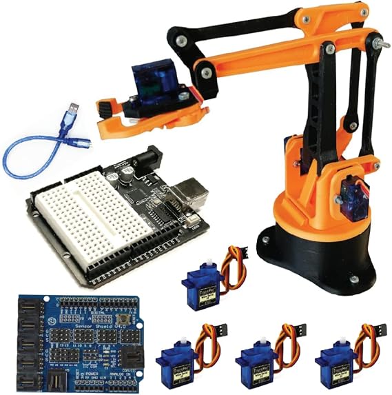 DIY Arduino Uno 3 Eksen Robot Kol Full Set