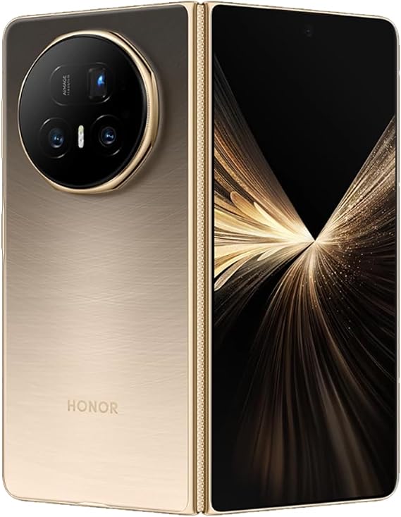 HONOR Honor Magic V5 5G MBH-N49 (GSM, International Version) Folding Screen | 512GB Storage 16GB RAM Dual-SIM Factory Unlocked Android 15 Smartphone (Dawn Gold)