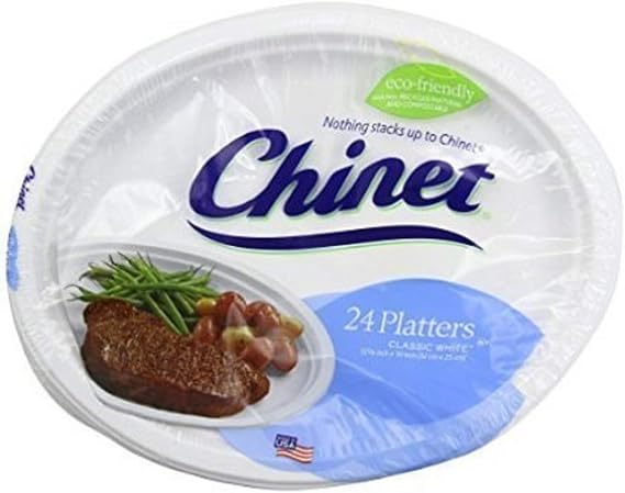 Chinet Premium 12 5/8 x 10-Inch Paper Platters, 24 ct - 2 Pack