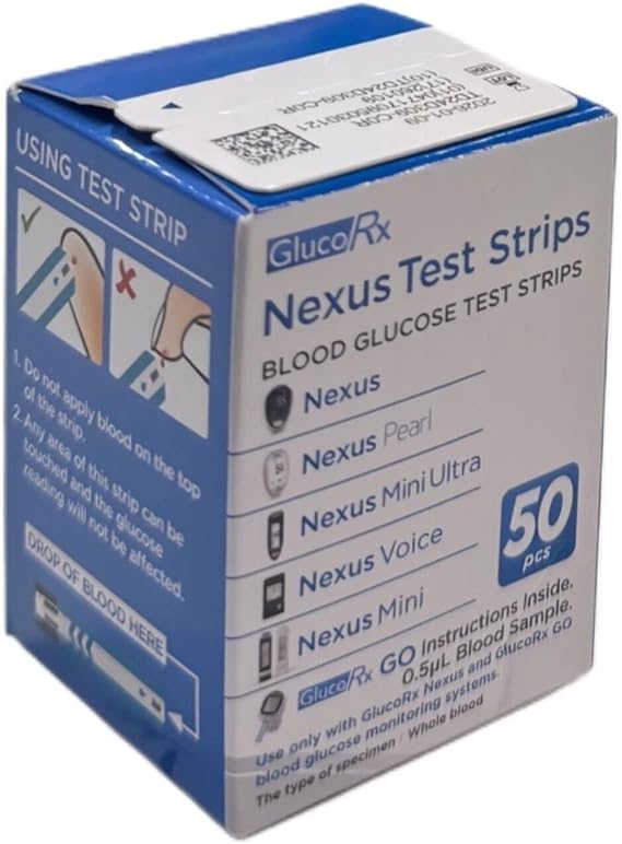 Glucorx Nexus Test Strips (50)