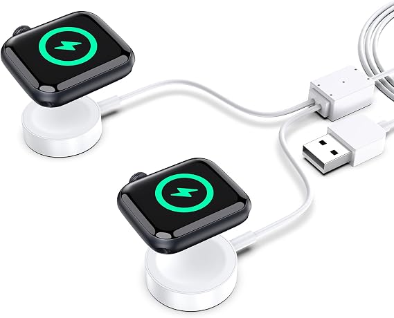 Magnetic Charger for Apple Watch, Dual Charger for Apple Watch Series