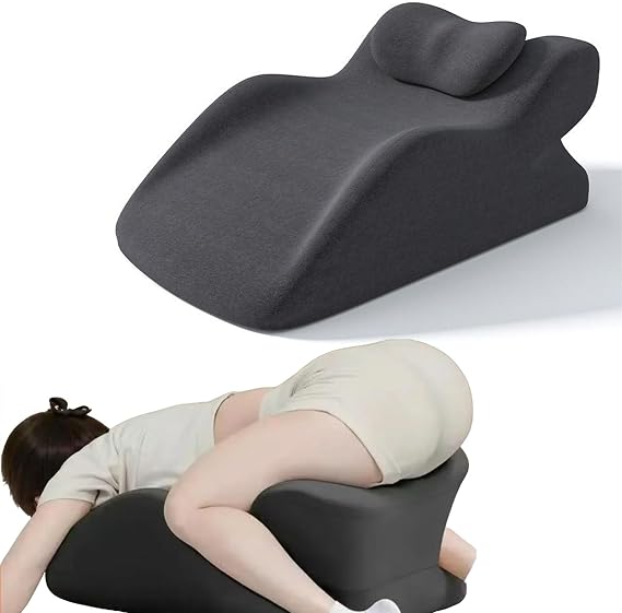 TimjAn Butt Cushion Couples Pillow,Memory Foam Sex Position Wedge Pillow for Couples Sturdy Bedroom Sex Furniture for Home Use(Black)