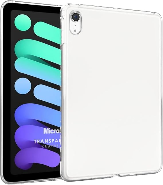 Microsonic Apple iPad Mini 6 2021 için Kılıf (A2567-A2568-A2569) Transparent Soft Şeffaf [iPad Mini 6 ile Uyumlu Kılıf - Şeffaf]