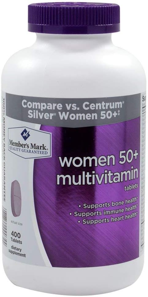 Members Mark - Women 50 Multivitamin, 400 Tablets Compare to Centrum