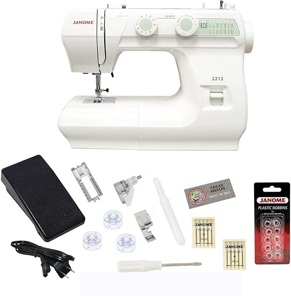 Janome 2212 Sewing Machine Includes Exclusive Bonus Bundle