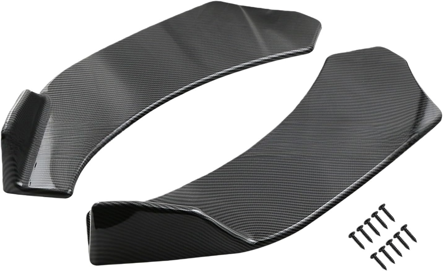 B-M-W X1 iX1 U11 Front Bumper Lip Spoiler 2pcs Adjustable Cover Trim Upgrade Anti-Scratch Protector Lightweight Aero DIY Accessories Custom Exterior PartsCarbon Fiber