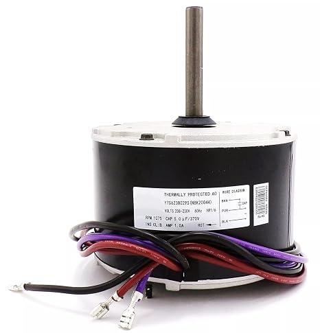 Condenser Fan Motor 1/6 HP 208-230v Replaces for GE Genteq 5KCP39BGY926S 3S012 KA55HXEEA-711, 5KCP39BGP870S, F48A90A76, F48A96A75, B13400251