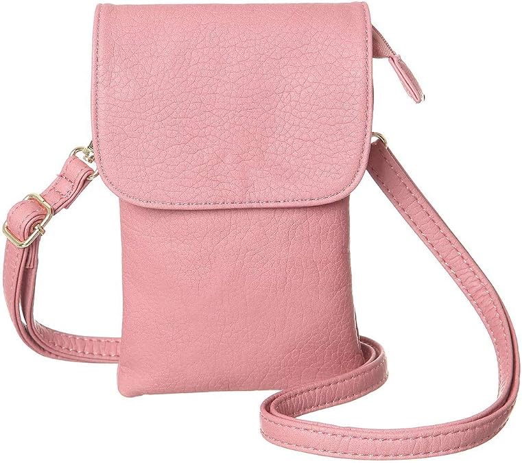 Crossbody Cellphone Purse Soft PU Leather Moblie Phone Pouch Multipurpose Shoulder Bag Carrying Cases for Smartphone