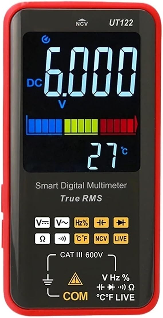 Smart Digital Multimeter UT121A UT121B UT122 Electric Tester Voltmeter NCV LIVE Professional Electrician Multi Meter(UT122)