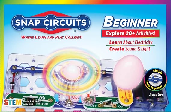 Snap Circuits Beginner Electronics Exploration Kit Stem Kit Ages 5-9 SCB-20