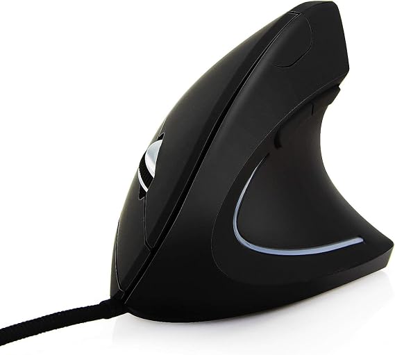 Wired Ergonomic Vertical Mouse, Adjustable DPI Optical Mice for Right Hand