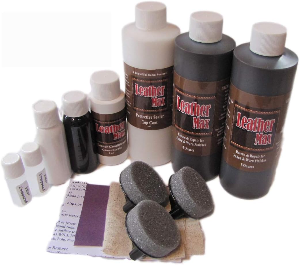 Blend It On Furniture Leather Max Complete Room/Large Sectional Kit/Leather Repair & Refinish/The Only Repair Refinish You Will Ever Need (Cap Tan)