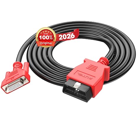 Autel Original OBD2 Main Test Cable,16 Pin 3-Row OBDII Diagnostic Connector