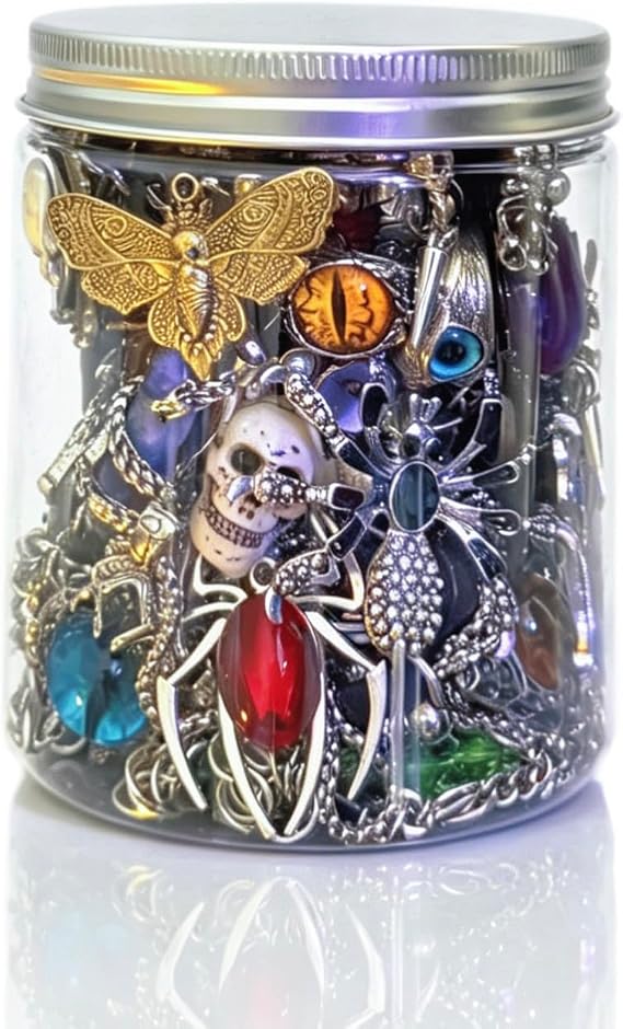 Jollyhit Gift-Ready Gothic Mystery Jewelry Jar,Gift for Women