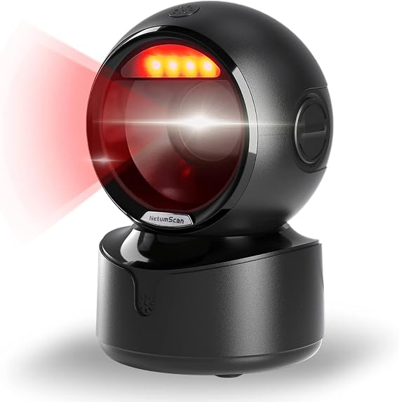 NetumScan Desktop Barcode Scanner, USB QR Code Reader