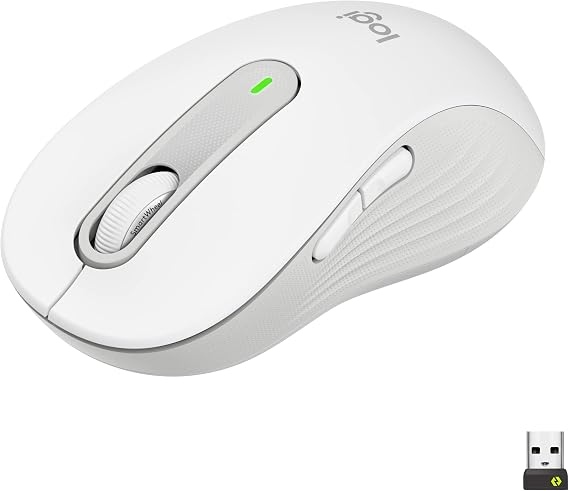 Logitech Signature M650 L Full Size Wireless Mouse Large Sized - Off White