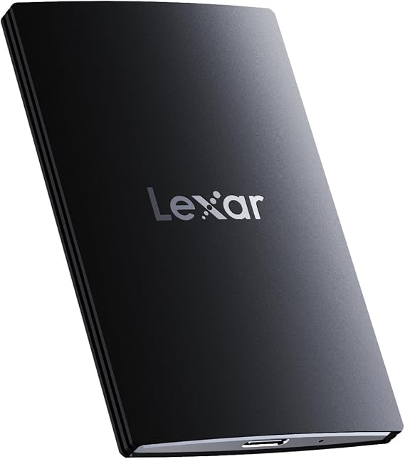 Lexar SL500 external SSD 1TB, USB3.2 Gen2x2 portable SSD, PSSD reading up to 2000 MB/s, 1800 MB/s writing, external solid-state drive, iPhone15 Series/Mac/PS5/XBOX/Laptop/PC (LSL500X001T-RNBNG) for