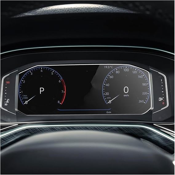 Navigation Tempered For VW For Polo For Liftback 2020 Anti Scratch Film Tempered Glass Screen Protector Instrument Dashboard Screen Dash Board Glass Screen