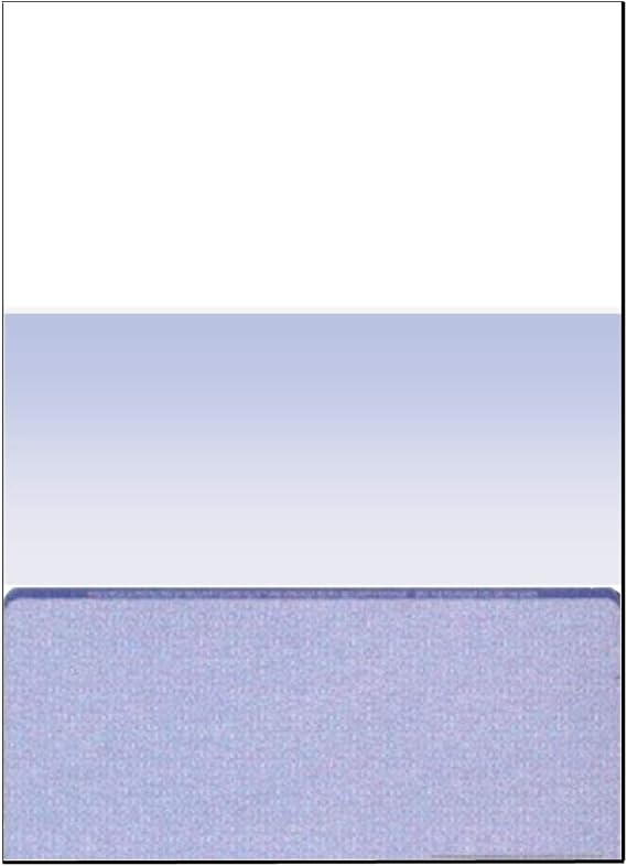 Zapco High-Security Check Paper, Blue w Complex Background Pattern, 8-1/2" x 11", Microperfed with 1-Up Check, 12 Security Features - PACK OF 100 SHEETS