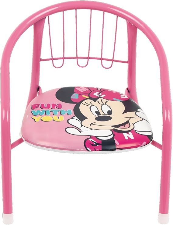 ARDITEX Disney Minnie Mouse Children's Chair, Metal Chair 35.5 x 30 x 33.5 cm Pink