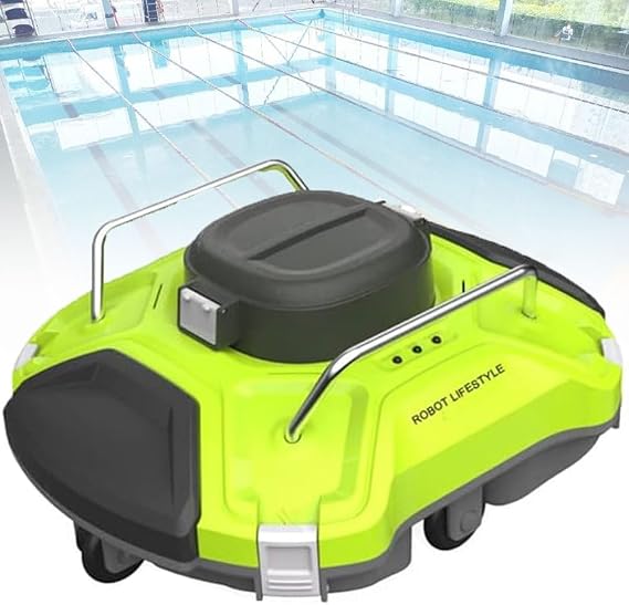 Cordless Robotic Pool Vacuum with Smart Navigation and Top Loading Filter for Automatic Underwater Cleaning up to 550 Square Feet