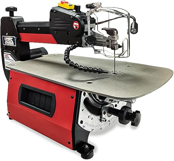 Lumberjack 18 Inch Scroll Saws for Woodworking 80W Variable Speed LED Light