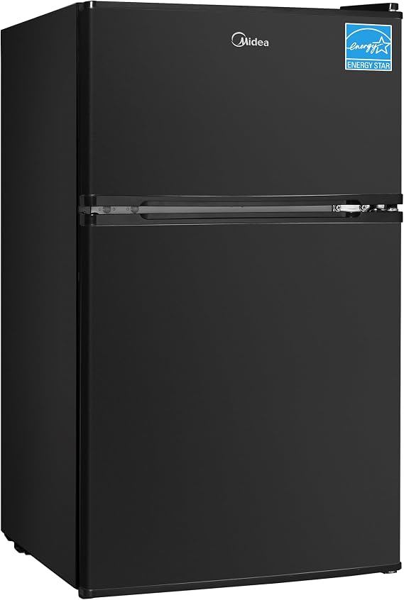 Midea 3.1 Cu.ft Mini Fridge with Freezer, Energy Star Certified, for Dorm