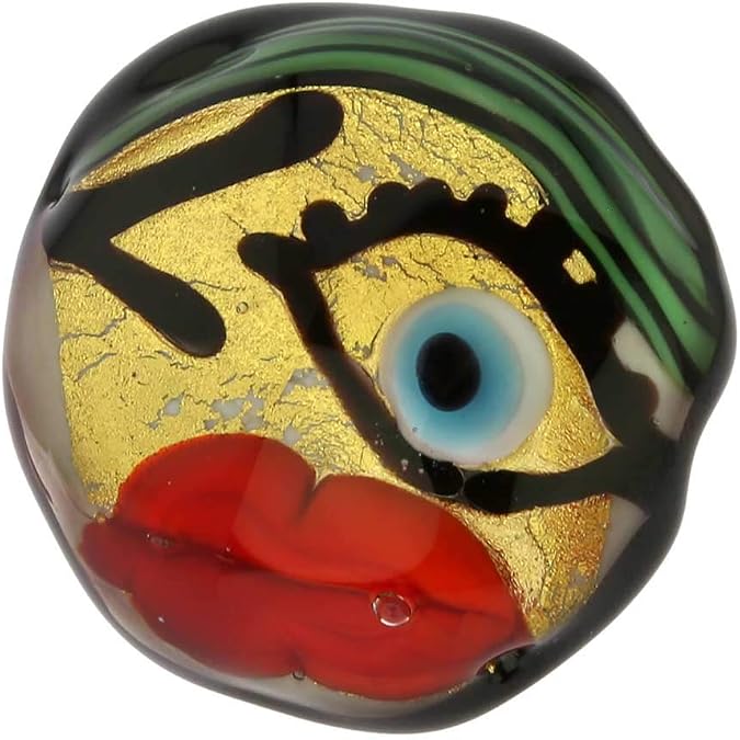 Glass Of Venice Murano Glass Picasso Face Ring